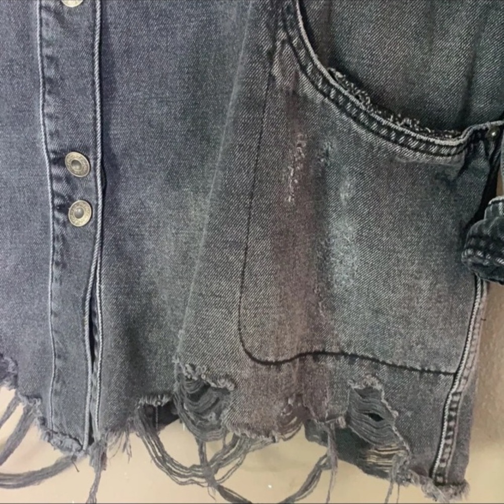 Free people distressed moon child jacket - Picture 6 of 7